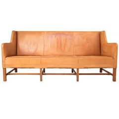 Used Leather Sofa by Kaare Klint