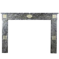 18th Century Original Antique Fireplace Mantel in Marble 9
