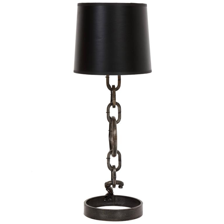 Chain Link Lamp in the Manner of Franz West, 1970, France at 1stDibs