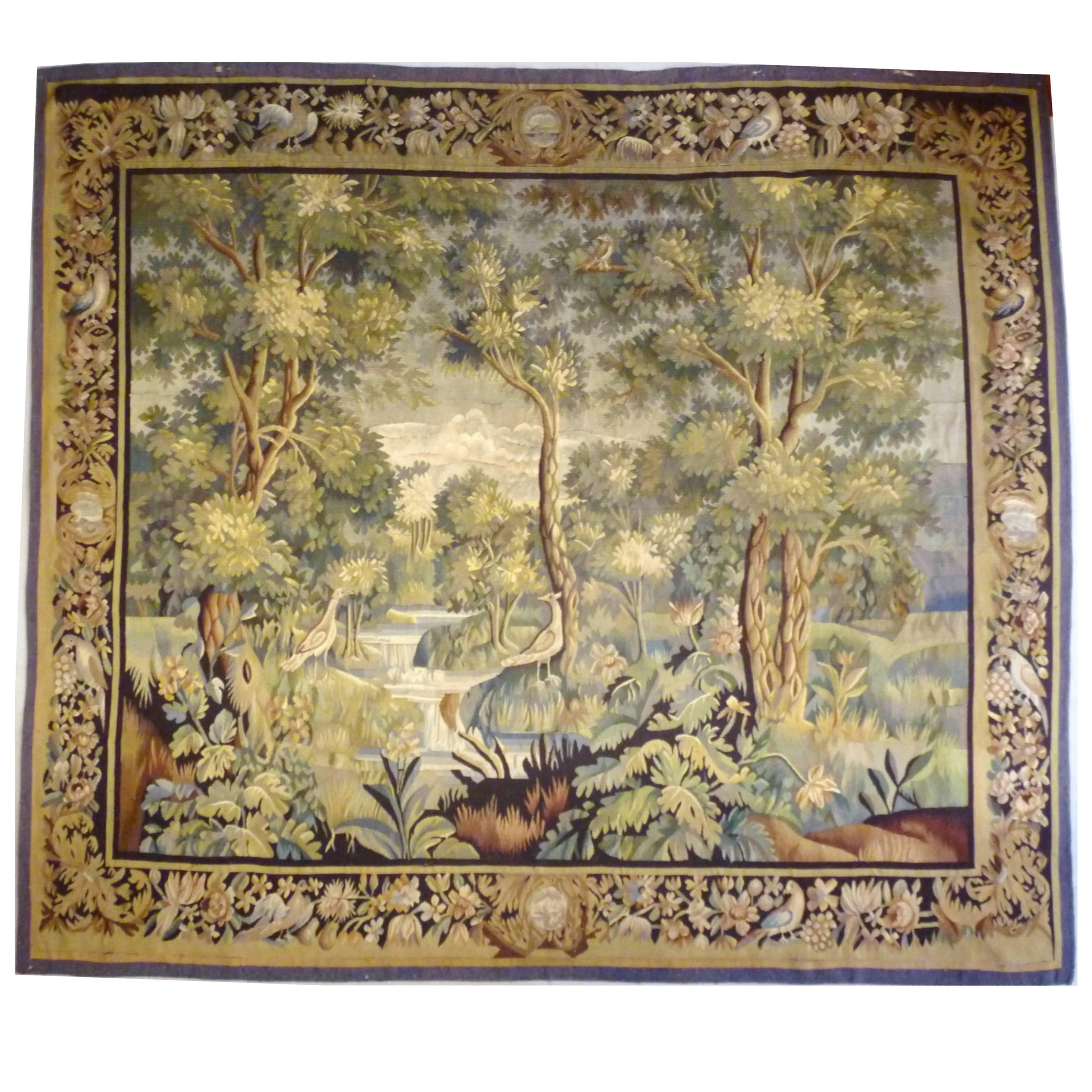 French 19th Century Landscape Tapestry For Sale