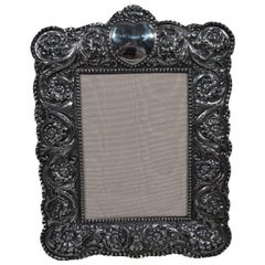 Romantic Antique Sterling Silver Picture Frame by Tiffany