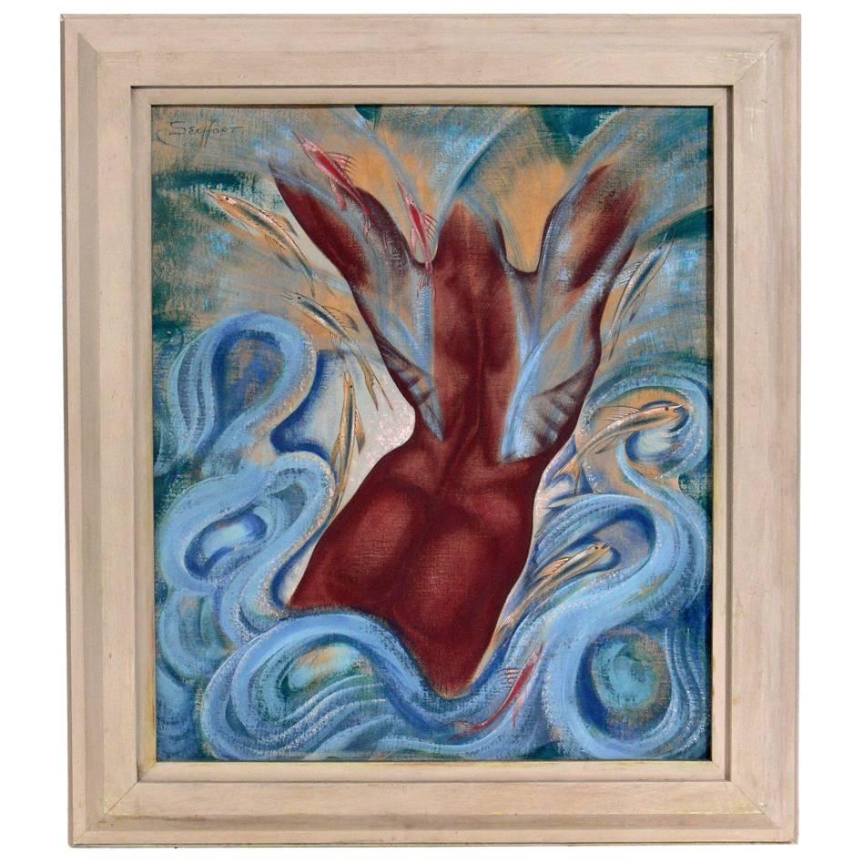 Outstanding Art Deco Painting by Aimee Seyfort at 1stDibs art deco