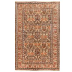 Exceptional Rare Antique 19th Century Oversize Persian Senna Carpet