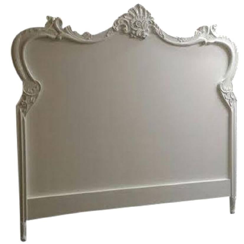 French XV Style King-Size French Headboard For Sale