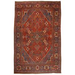 Antique Oversize Persian Joshegan Carpet