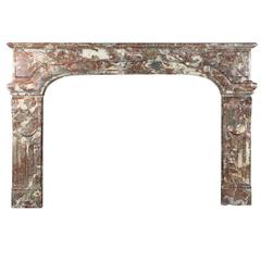 19th Century Belgian Rochefort Marble Original Antique Fireplace Mantle 11
