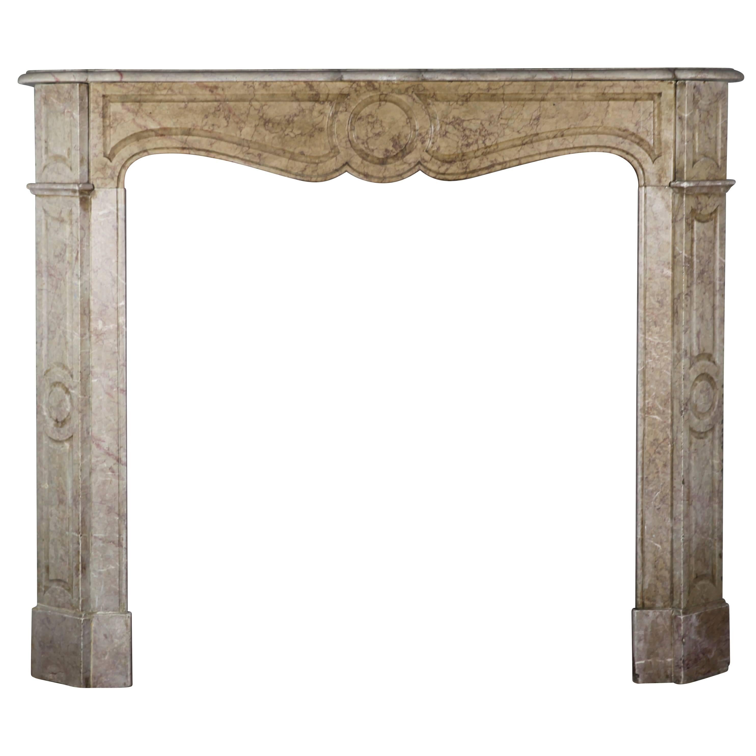 19th Century Original Marble Antique Fireplace Mantel