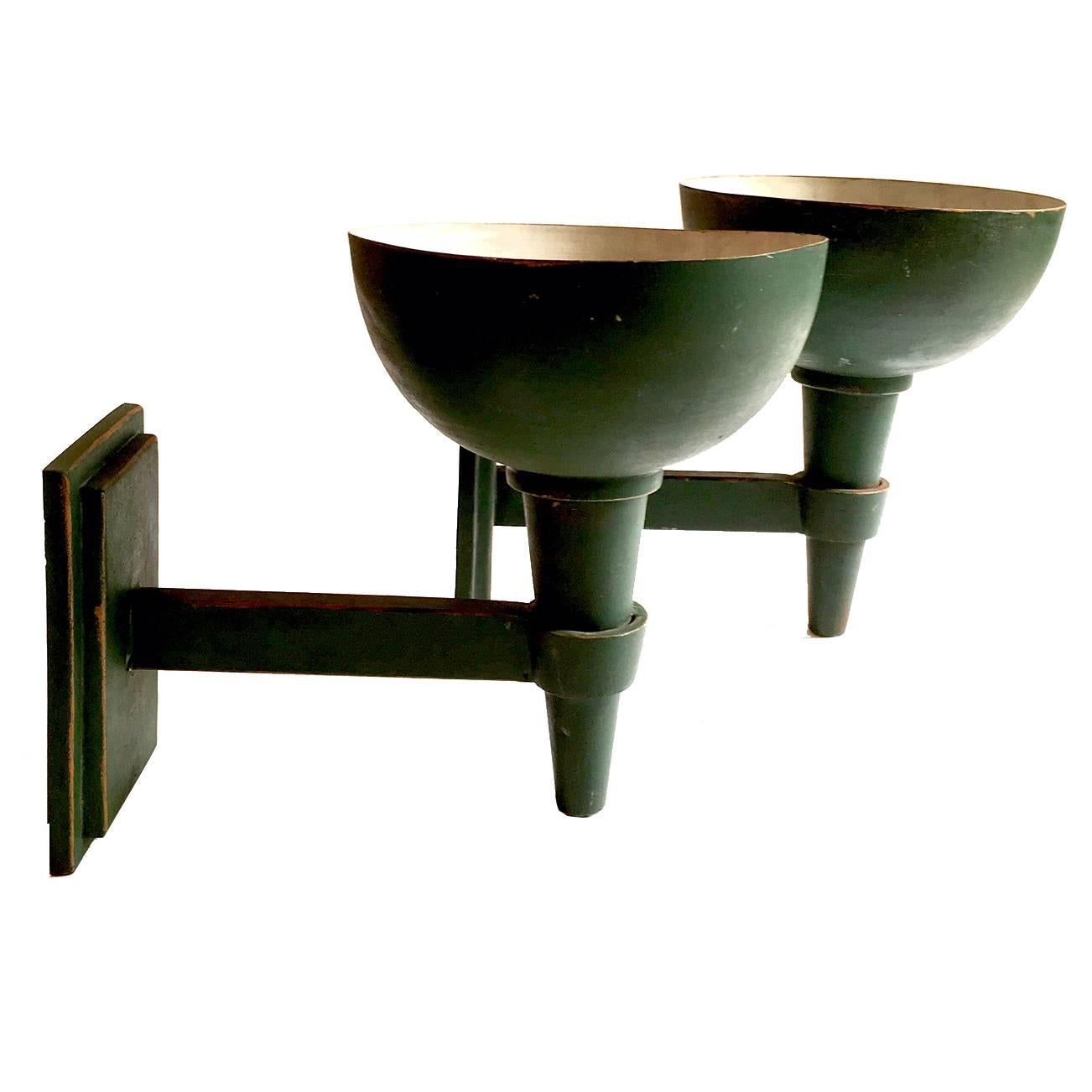 20th Century Iron Sconces Marc Du Plantier Style