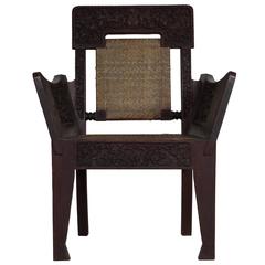Rare Arts and Crafts Teak Armchair 5