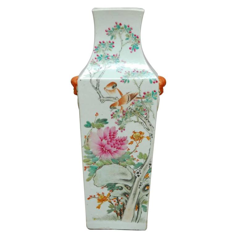 Chinese Republic Porcelain Qing Style Painted Vase at 1stDibs | republic  period chinese porcelain