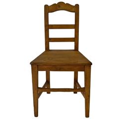 Antique Pine Plank Seat Chair