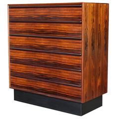 Rosewood Tall Six-Drawer Dresser by Westnofa