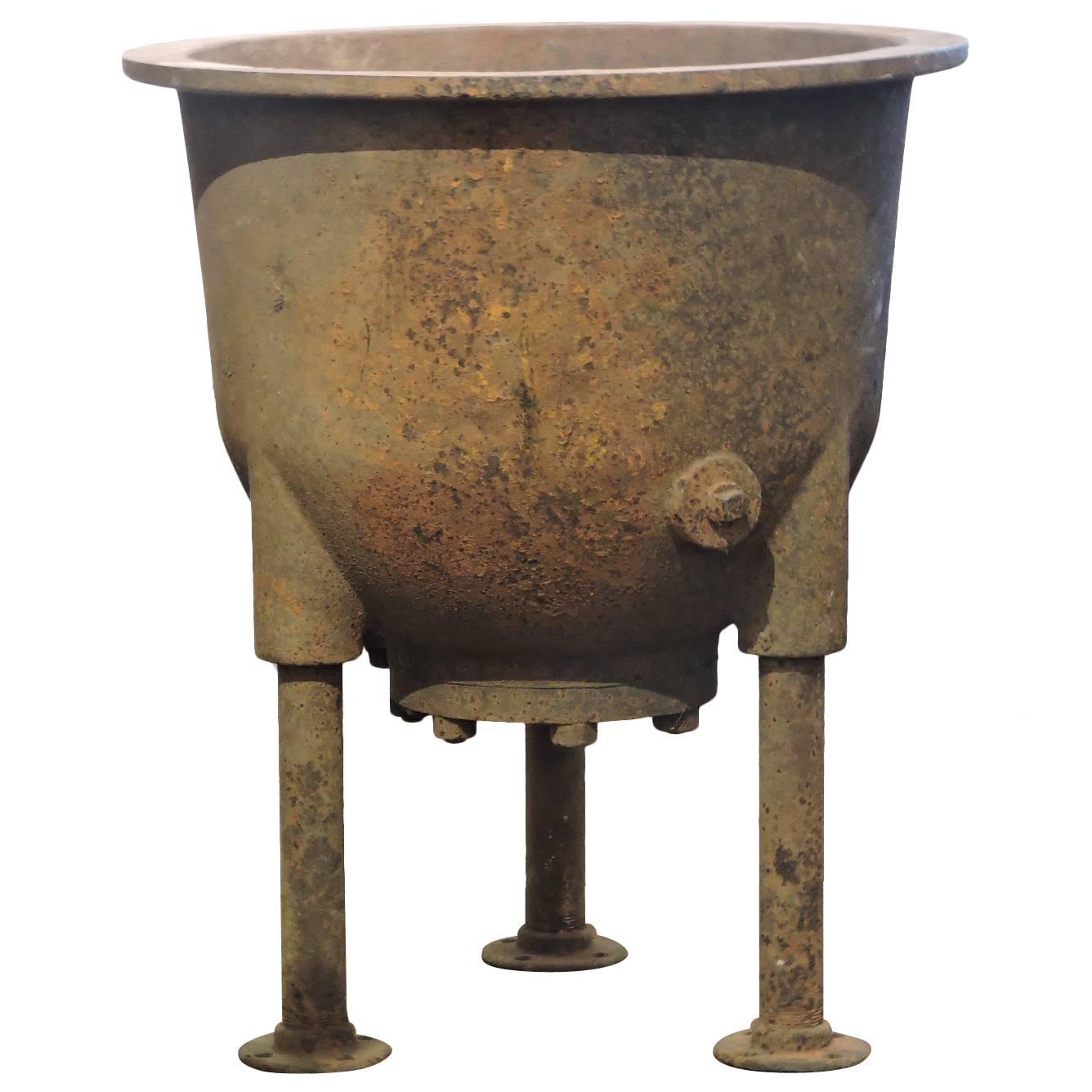  Antique Industrial Cauldron