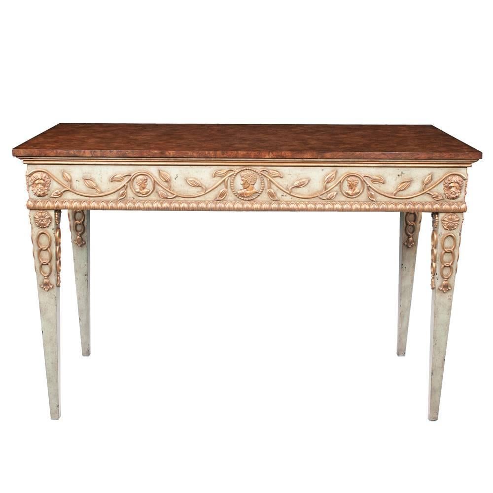 Louis XVI Maitland Smith Console Table For Sale