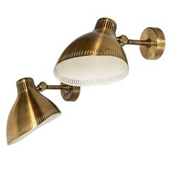 Hans Bergström Wall Lamps Produced by ASEA in Sweden