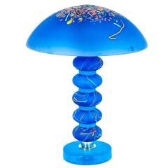 Italian Murano Glass Table Lamp Signed Cenedese, 1970s 12