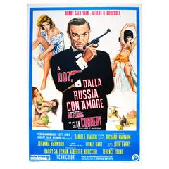 Original Vintage 007 James Bond Movie Poster for the Film from Russia with Love