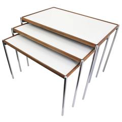 Reversible Model 125 Nesting Tables from Làˆmmle & Co, Set of Three 2