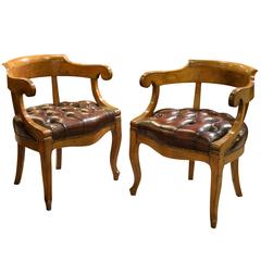 Pair of French Louis Philippe Desk Chairs