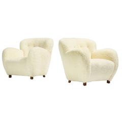 Lounge Chairs, Pair, Attributed to Flemming Lassen 7