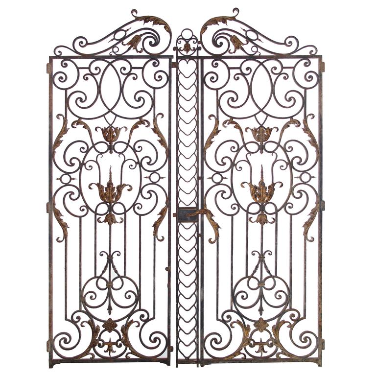 Pair of Magnificent 18th Century French Chateau Gates at 1stDibs