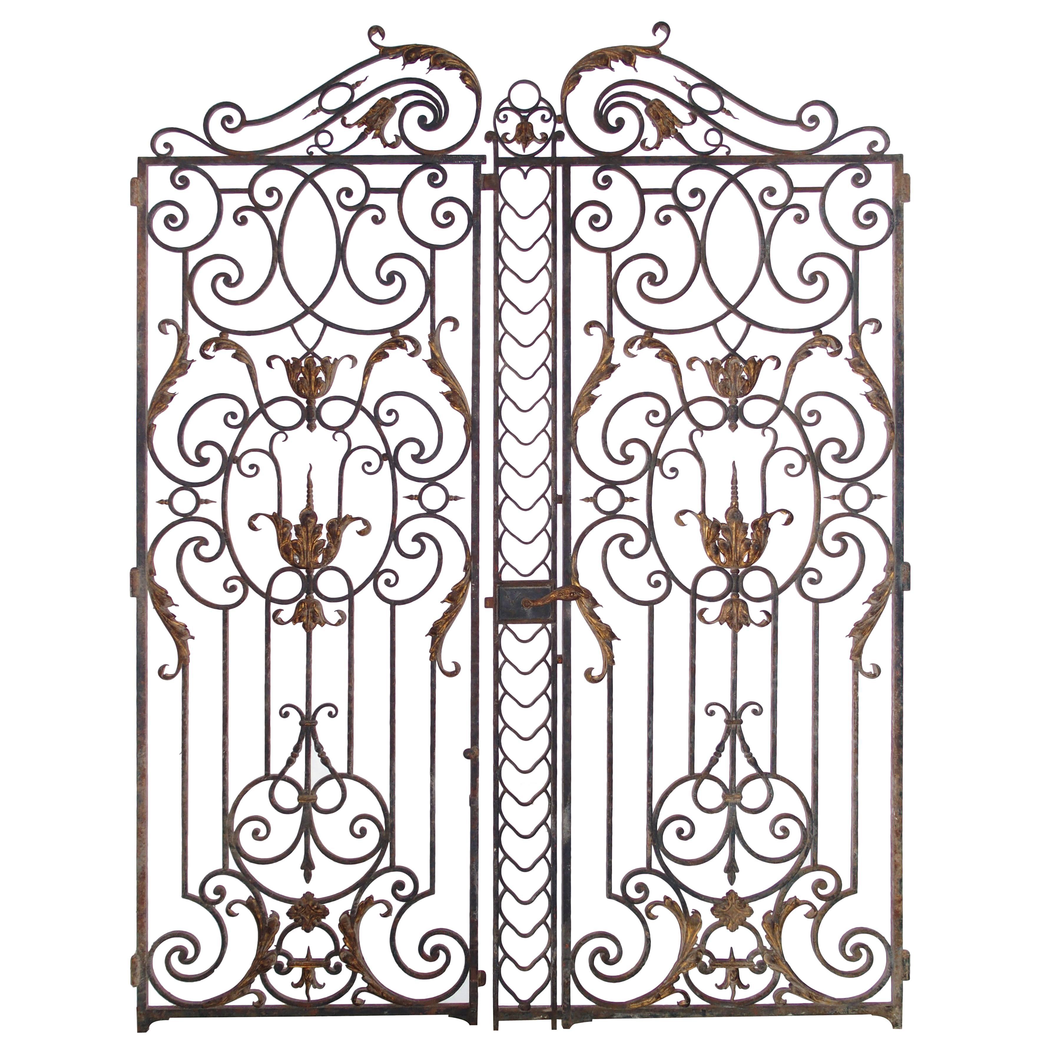 Pair of Magnificent 18th Century French Chateau Gates