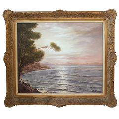 Signed Oil Painting "Ostee" of the Baltic Sea 3