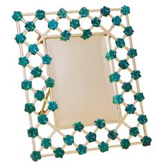 Italian  Floral Photo Frame, Gratitude  Green