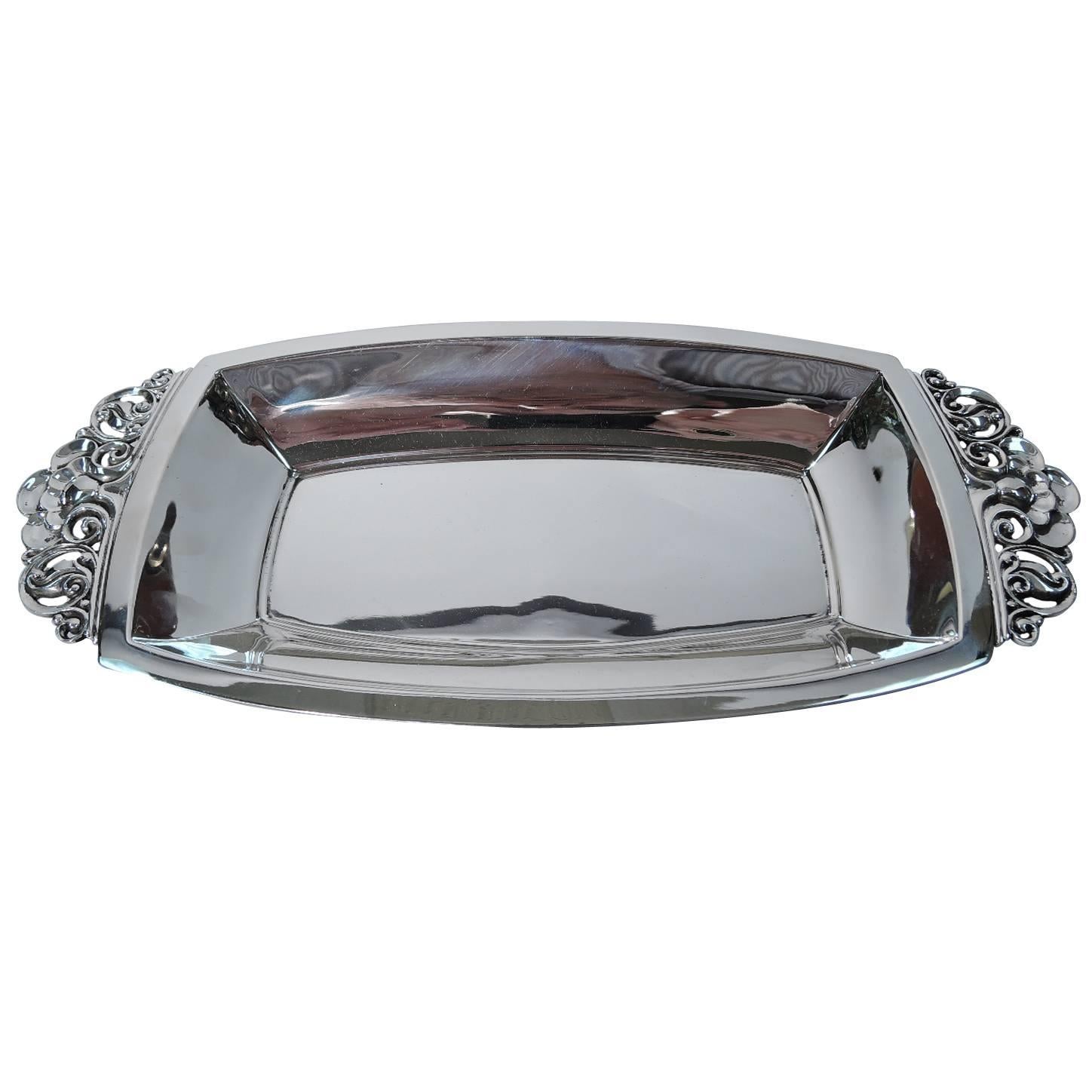 Tiffany Fancy and Modern Sterling Silver Bread Tray