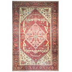 Spectacular Antique Serapi Carpet