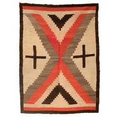 Vintage Navajo Trading Post Rug, circa 1920