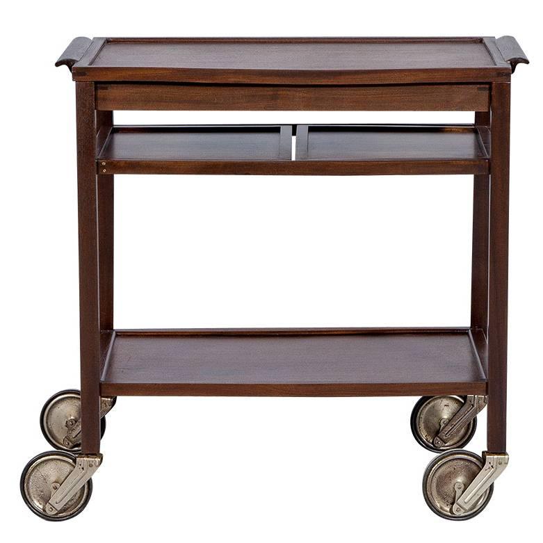 Danish Mid-Century Modern Teak Bar Cart