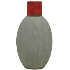 Raymor Bitossi Ceramic Vase Signed Italy 1960's 2