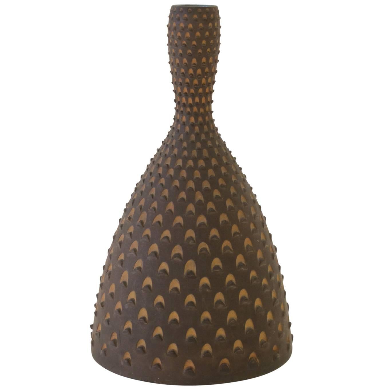 Zaccagnini Raymor Ceramic Vase Pinecone Italian 1950's