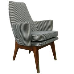 Single Mid-Century Lounge Side Chair Designed by Adrian Pearsall
