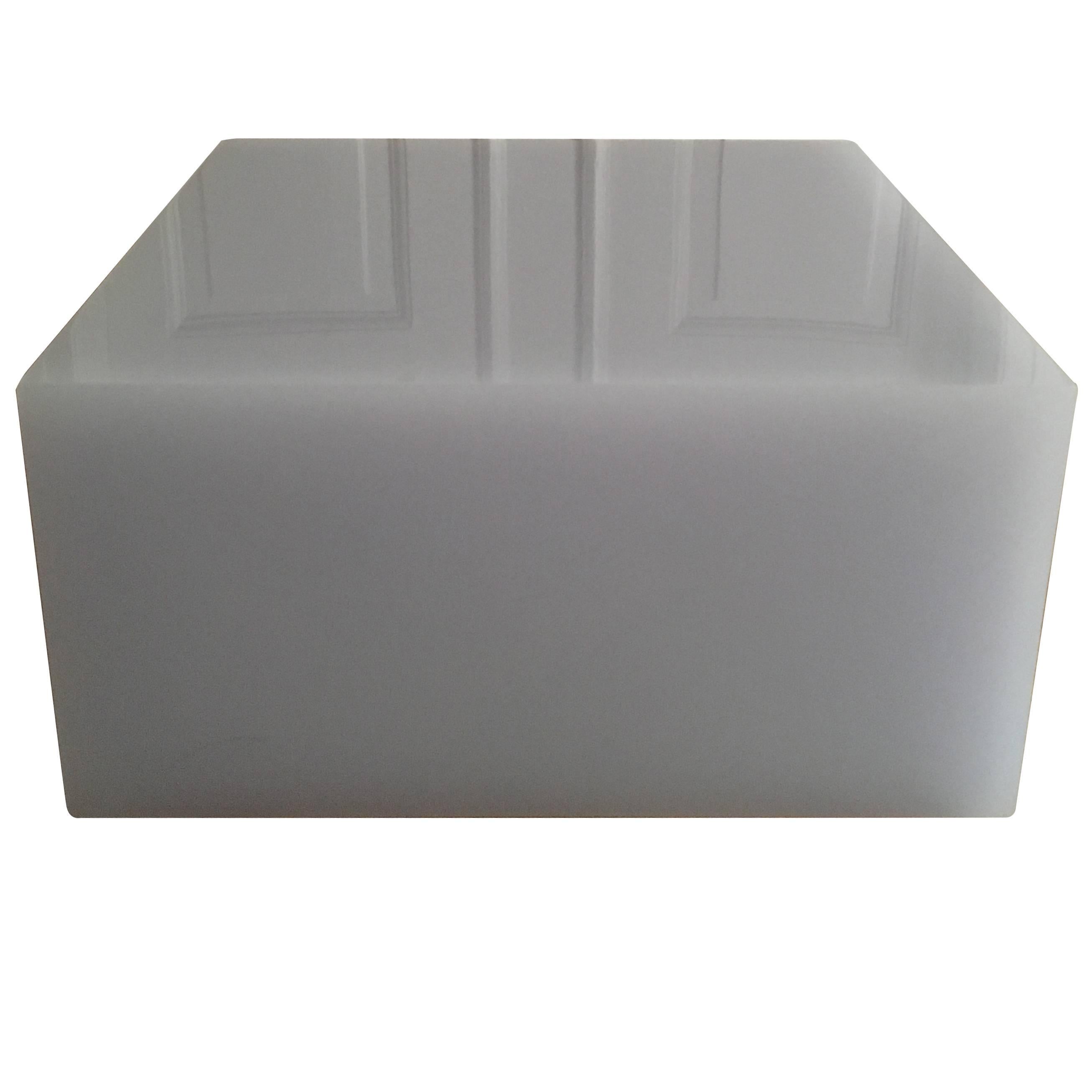 Contemporary Grey Side Table or Bedside Table, Sabine Marcelis Candy Cube, Low For Sale