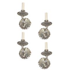 Set of Four Silver Plated Sconces