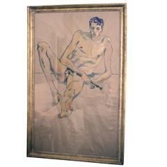 Paul Sorel Framed Nude on Paper