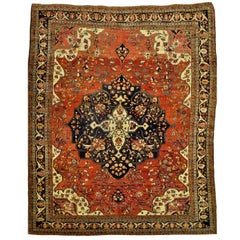 Antique Room Size Persian Sarouk Farahan Rug