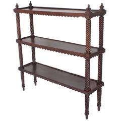 Antique Anglo-Indian Three-Tiered Etagere or Set of Shelves