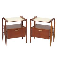 Pair of Mid-Century Italian Nightstands by Dal Vera, circa 1960s