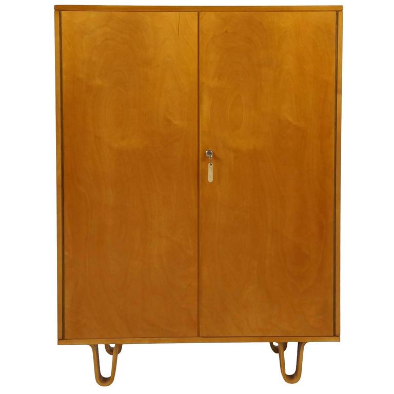 Birch Series Pastoe Small Linnen Cabinet with Drawers CB06, 1950 at 1stDibs