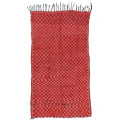 Berber Morocco Rug with Checkerboard Design 12