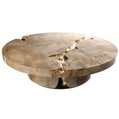 European Modern Wood and Brass Empire Center Coffee Table by Boca do Lobo 10
