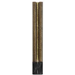 European Modern Hammered Brass and Marble Vellum Floor Lamp by Brabbu 12