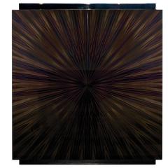 Italian Modern Ebony Wood Gloss Double-Door Garrison Cabinet by Dom Edizioni 12