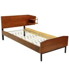 Italian Teak Single Bed, 1960s