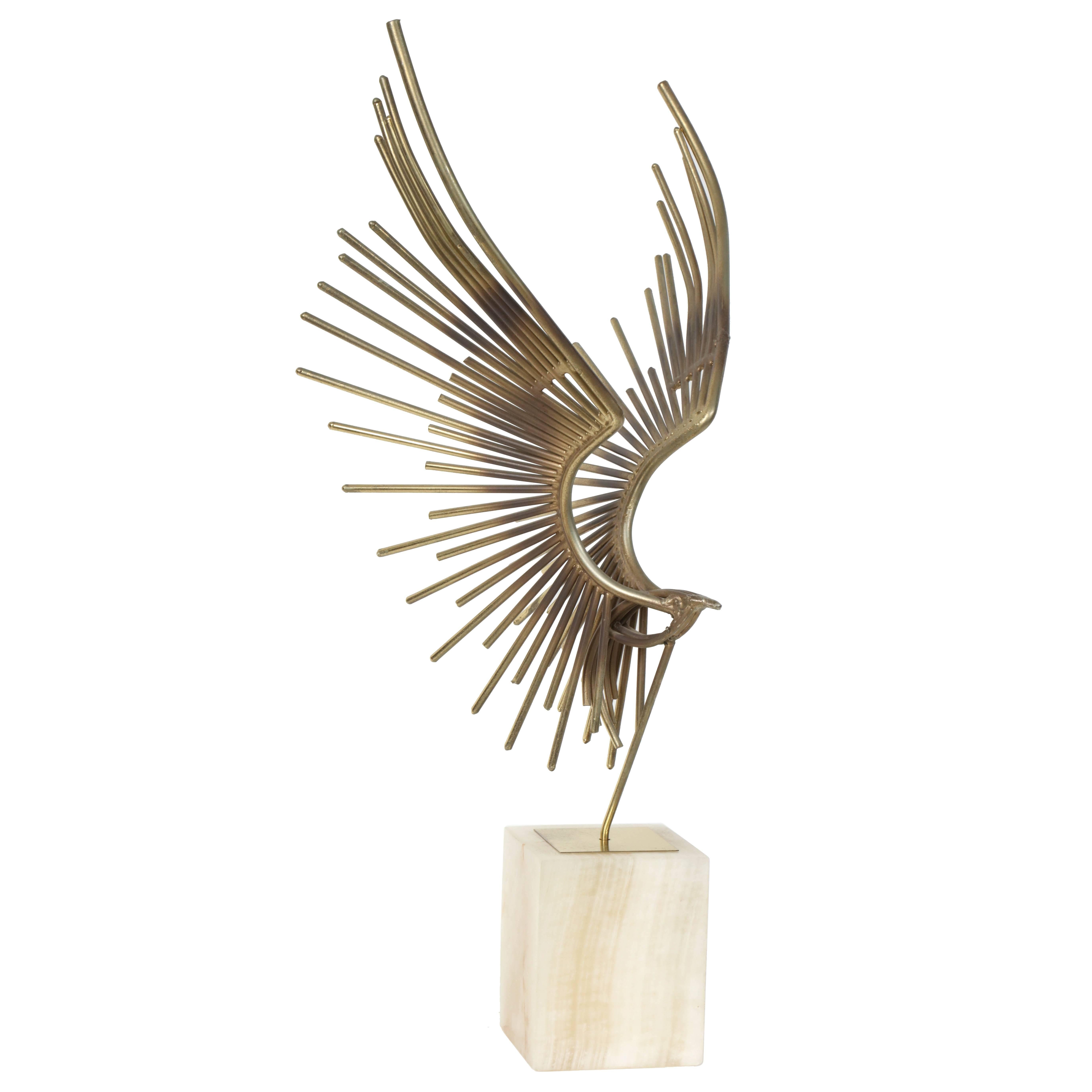 C. Jere Welded Steel Bird Sculpture