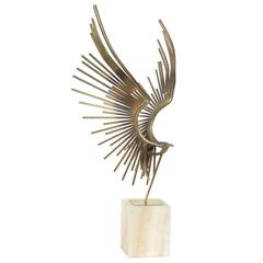 C. Jere Welded Steel Bird Sculpture