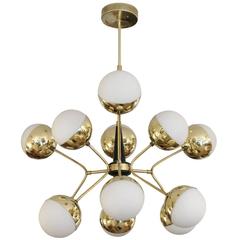 Custom-Made Organic Stilnovo Style Chandelier